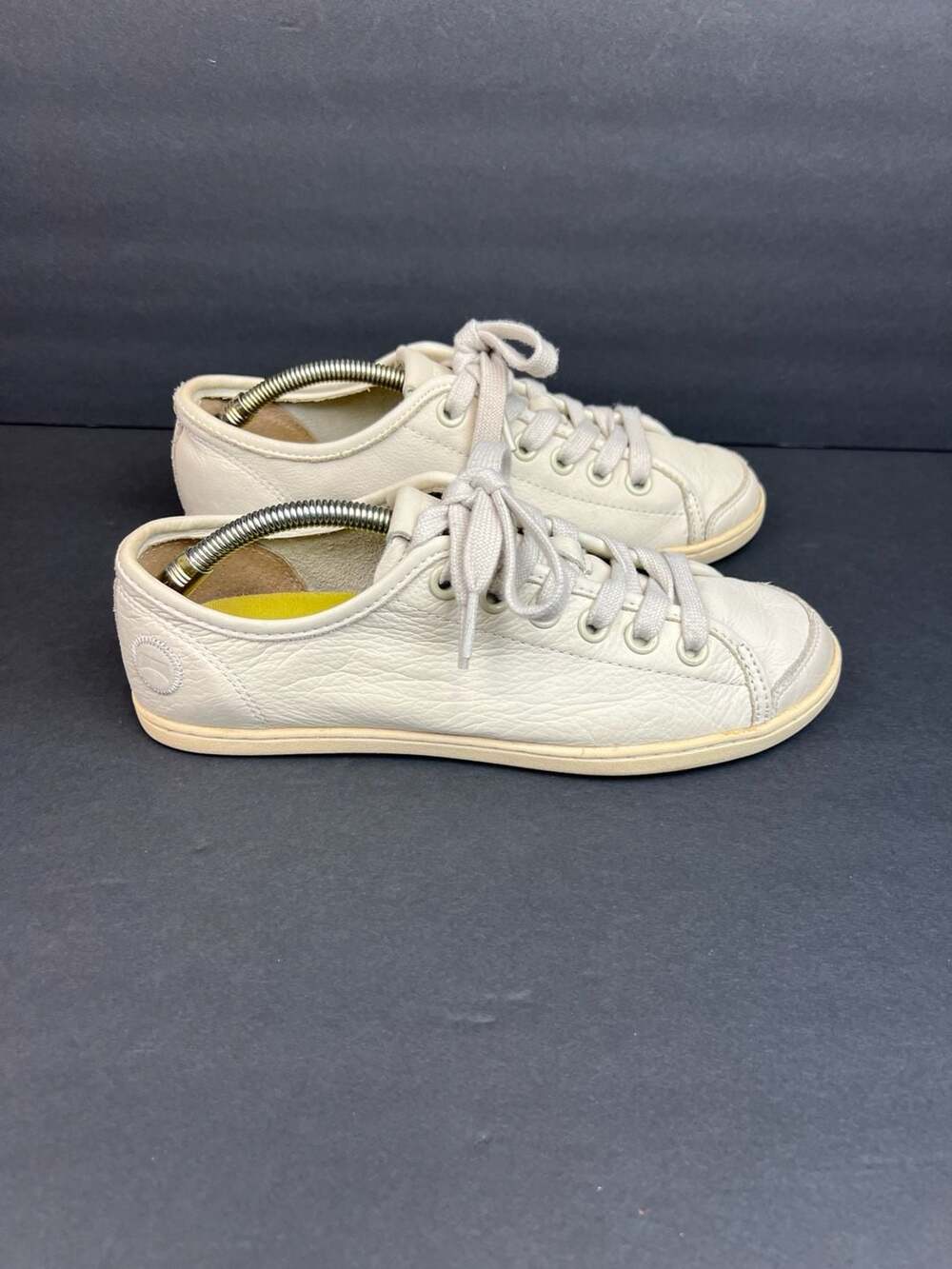 Camper Uno Women's Off-White Leather Lace-Up Sneakers Size US 7.5 Euro 38